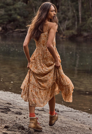 Sunwashed Strappy Midi Dress